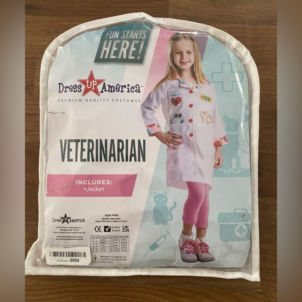 Dress Up America Veterinarian Lab Coat Costume